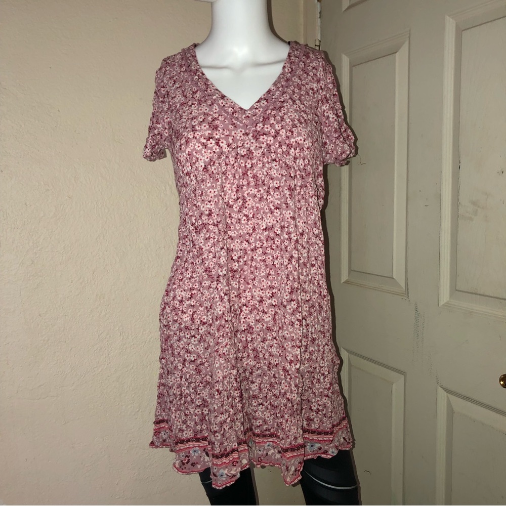 Knox Rose pink Dress with short sleeve